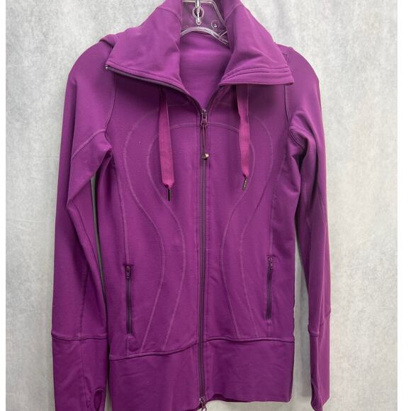 Lululemon Stride Jacket Hoodie Woman Size 2/Dew Berry - Picture 4 of 12